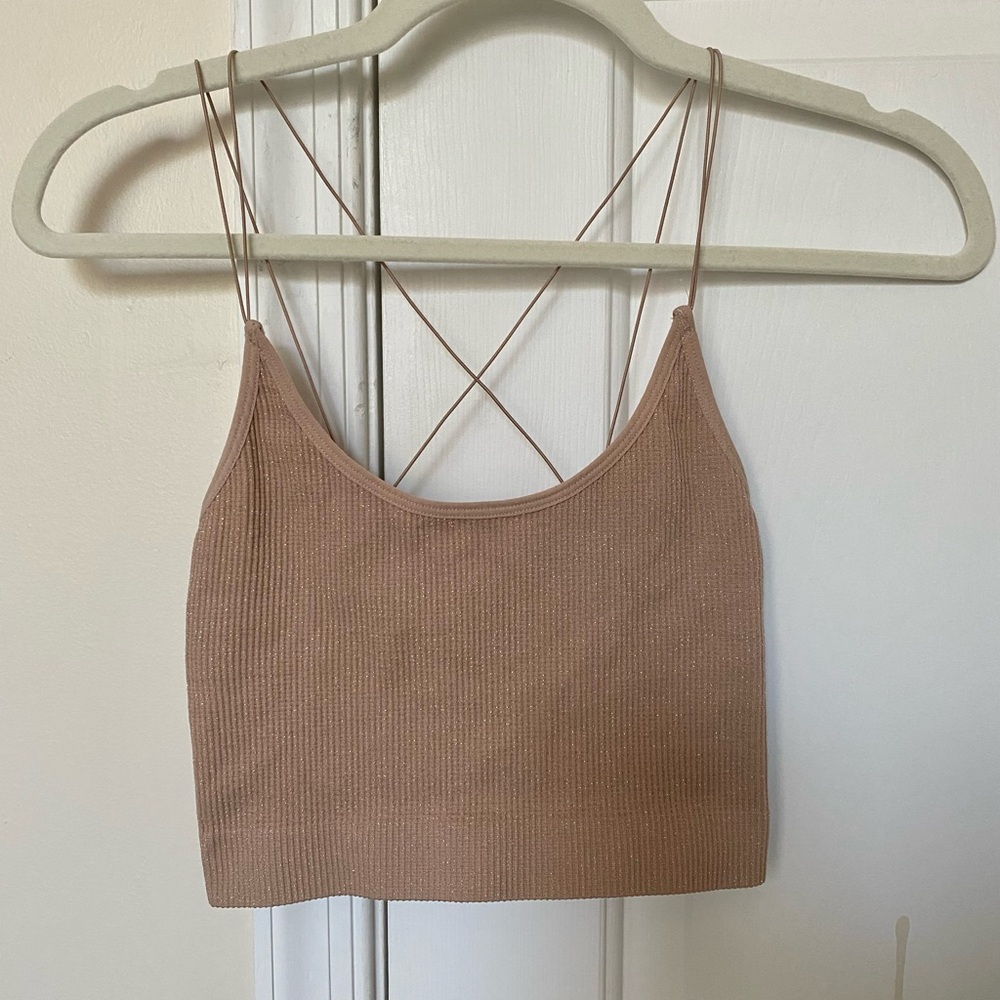 Out From Under Sparkle Seamless Cropped Tank